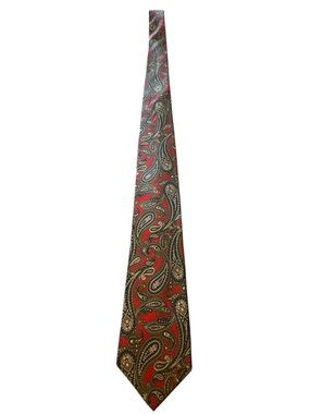 Men’s Halston vintage 100% silk paisley tie.